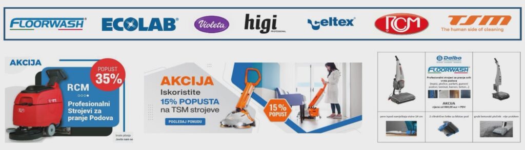Profesionalna higijena oprema i strojevi za čišćenje