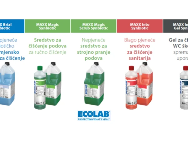 Ecolab Maxx Synbiotic – sredstva za čišćenje i pranje koja sadrže žive mikroorganizme i djeluju čak 30 sati nakon korištenja
