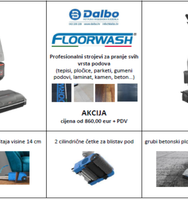 FLOORWASH – profesionalni strojevi za pranje svih vrsta podova